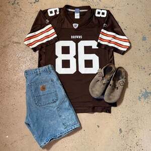 Vintage 2000s Reebok Cleveland Browns Dennis northcutt brown home jersey